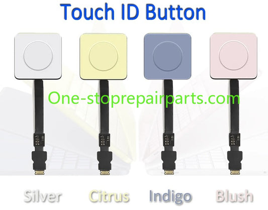 Laptop A3404 Power on/off Button Touch ID Fingerprint Board w/ Flex Cable for Macbook Neo 13" A18 Pro Silver Citrus Indigo Blush Macbook repair parts