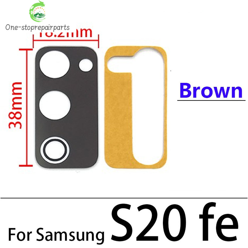 10Pcs, Back Rear Camera Glass Lens For Samsung S20 S21 S22 S23 S24 Plus Ultra FE 5G With Adhesive Samsung phone repair parts