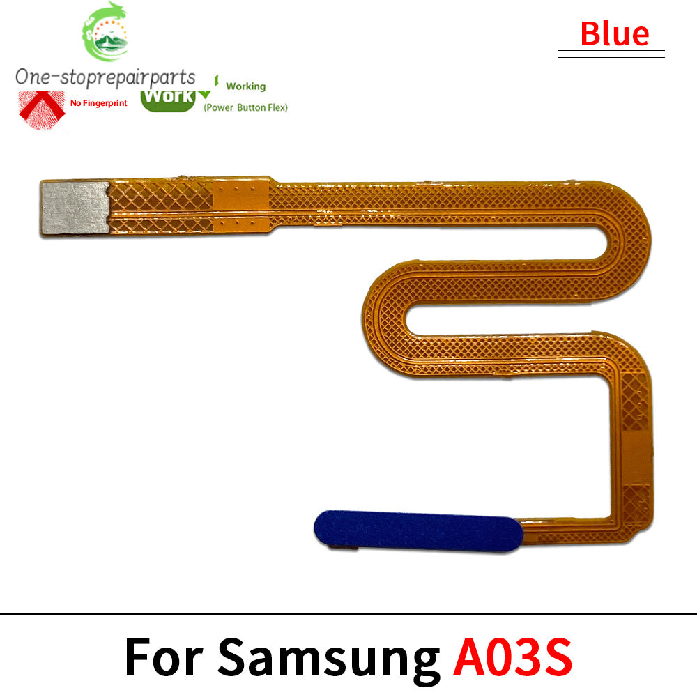 New For Samsung A15 A23 A03s 4G 5G Fingerprint Sensor Home Return Key Menu Button Flex Ribbon Cable Samsung phone repair parts