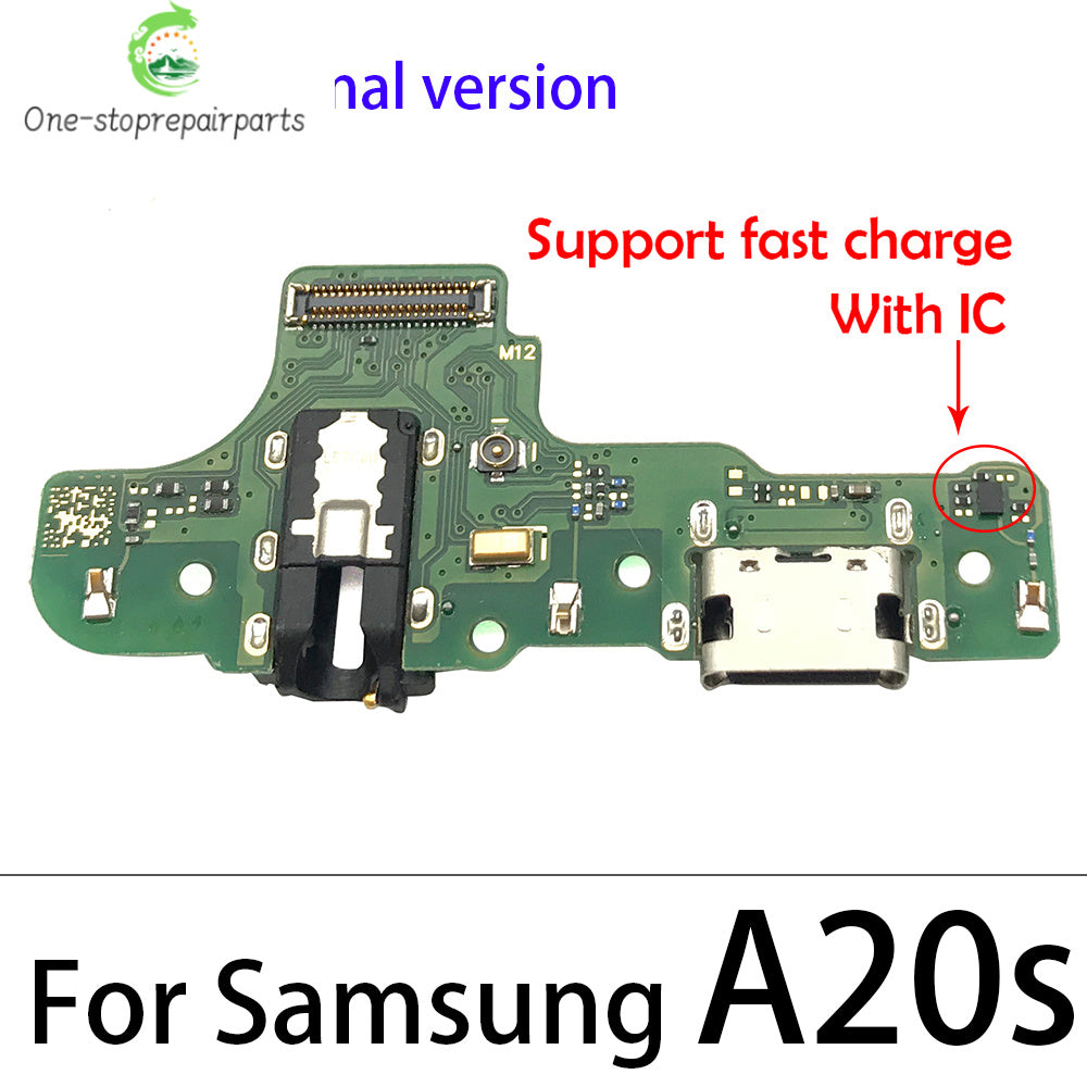 10Pcs USB Charger Charging Port Dock Connector Board Flex Cable For Samsung A10s A20s A30s A50s A21s A03s A03 Core A04 A04s Samsung phone repair parts