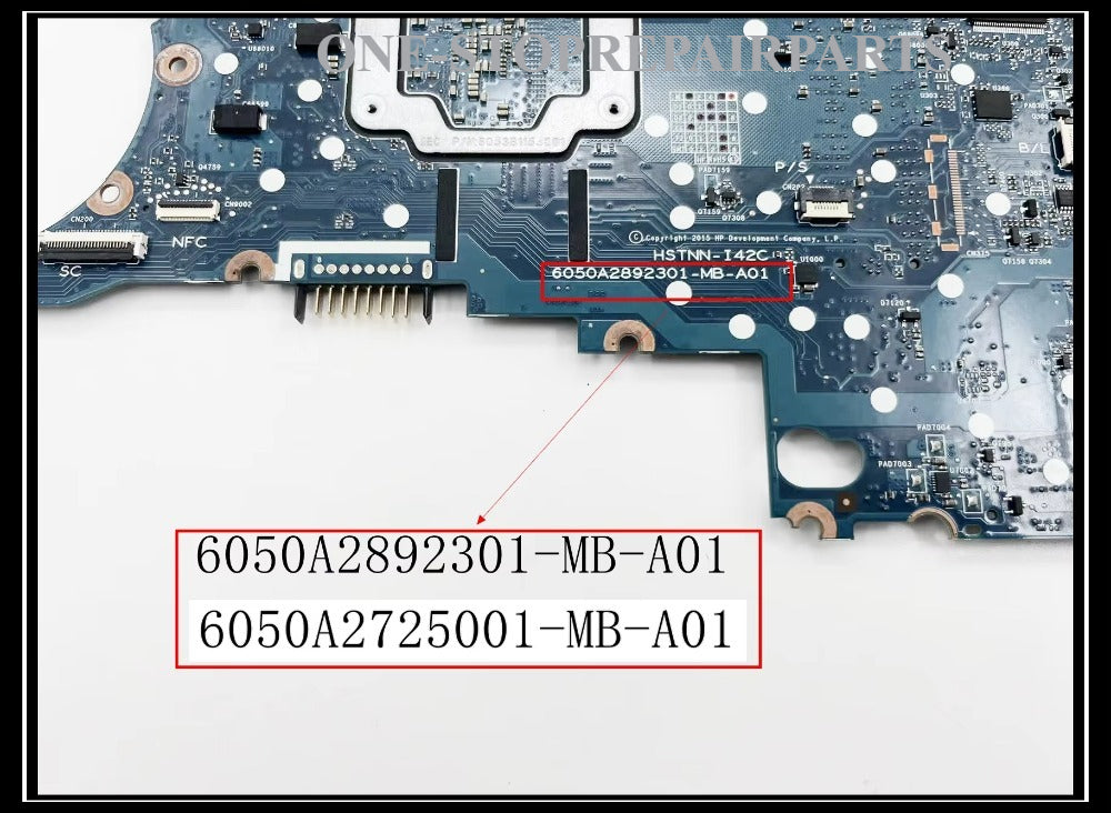 For HP EliteBook 820 G3 Laptop Motherboard DDR4 With I5 I7 CPU 6050A2892301-MB-A01 6050A2725001-MB-A01 100% Test Work HP laptop repair parts