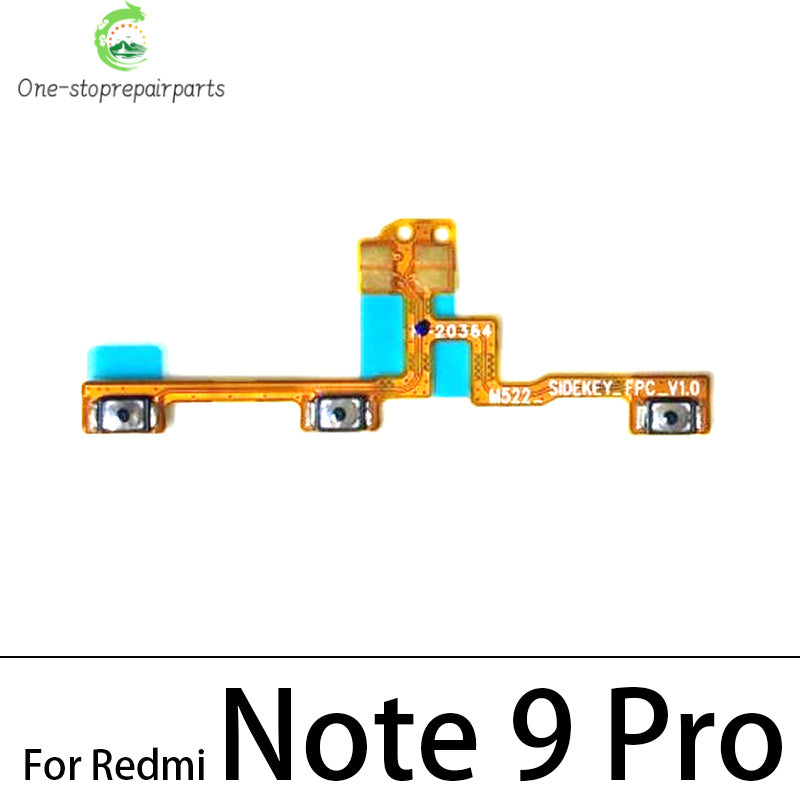 50Pcs, Volume Button Power Switch On Off Button Flex Cable For Xiaomi Redmi 7 7A 8 8A 9 9A Note 7 8 8T 9 10 10s 11 11s Pro 9s  Xiaomi  Xiao mi phone repair parts