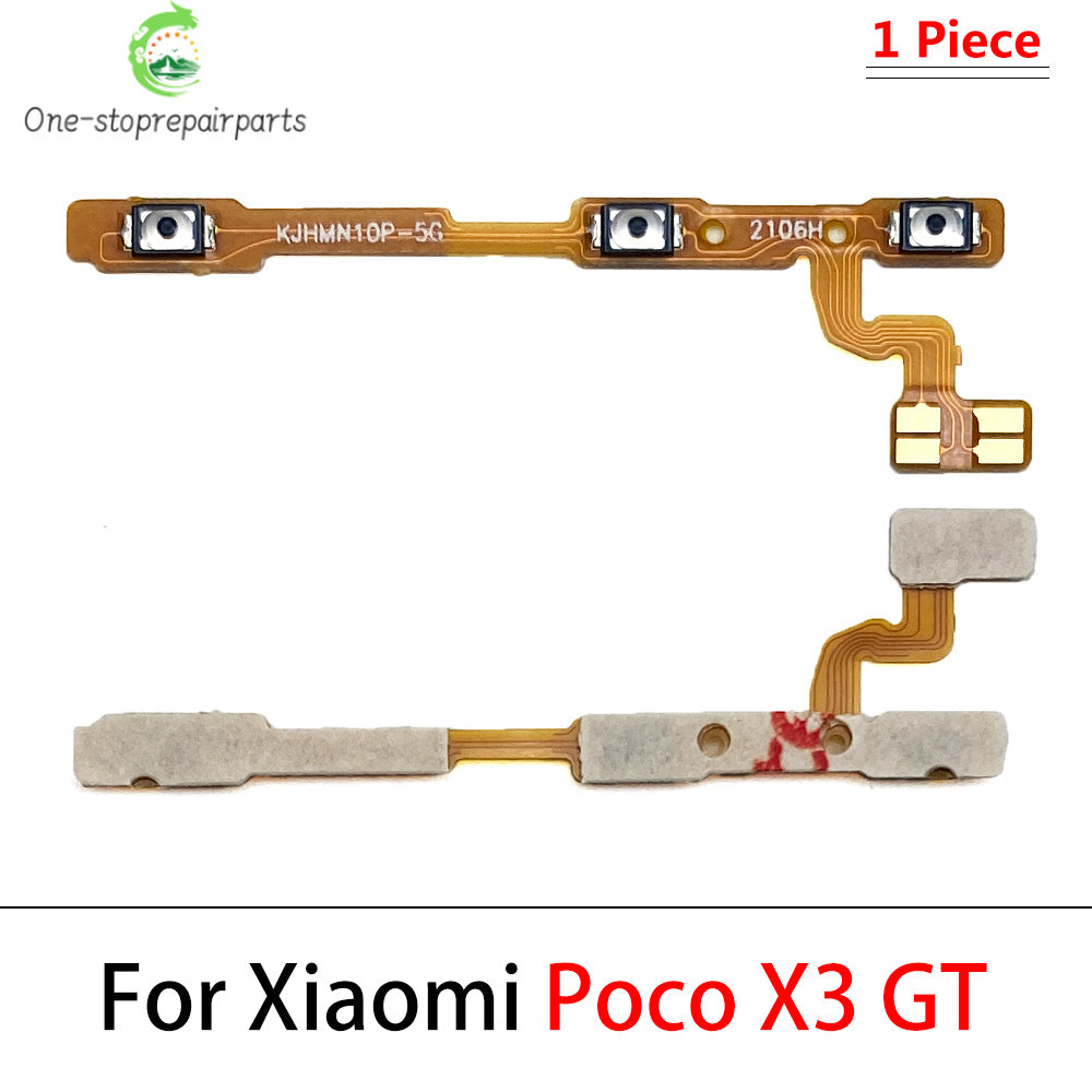 New For Xiaomi Poco F1 F2 F3 F4 F5 M3 M4 X3 X4 X5 X6 Pro 4G 5G GT Power Switch On / Off Button Volume Key Button Flex Cable  Xiaomi  Xiao mi phone repair parts
