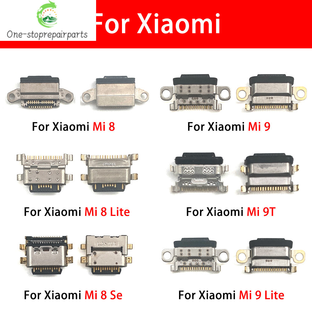 10Pcs, New For Xiaomi Mi 8 9 Se 9T 10 10T 11 11T 12 Lite Pro Mi A1 A2 A3 Micro USB Connector Charger Charging Port Jack Plug Xiaomi  Xiao mi phone repair parts
