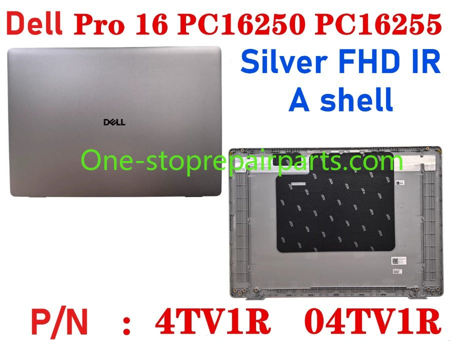Cover case for Dell Pro 16 PC16250 PC16255 0D45TN 04TV1R 0FJ6FY 02XHM1 099TK0 02882N 0HNP7J 02XHM1 0GJX2F 0C8CKC 0964DF 0DR9PF 0HHMCK 0F9V30 0388WT 0H3K5C 0HR42X 01378G Lcd back housing bezel palmrest bottom lower cover hinge Dell laptop repair parts