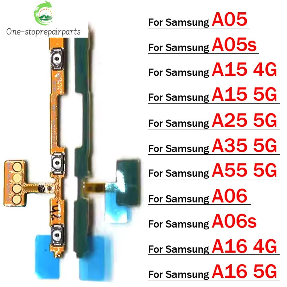 New For Samsung A05 A05s A06 A06s A15 A25 A35 A55 A16 4G 5G Power Switch On Off Button Volume Key Button Flex Cable Samsung phone repair parts