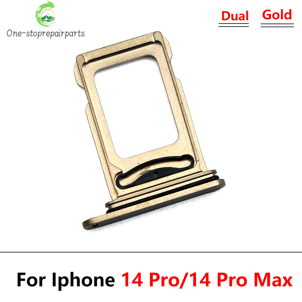10Pcs/Lot, New Dual Sim Card slot tray Holder For iPhone 14 Pro 14Pro Max 14 Plus Repair Parts iPhone phone repair parts