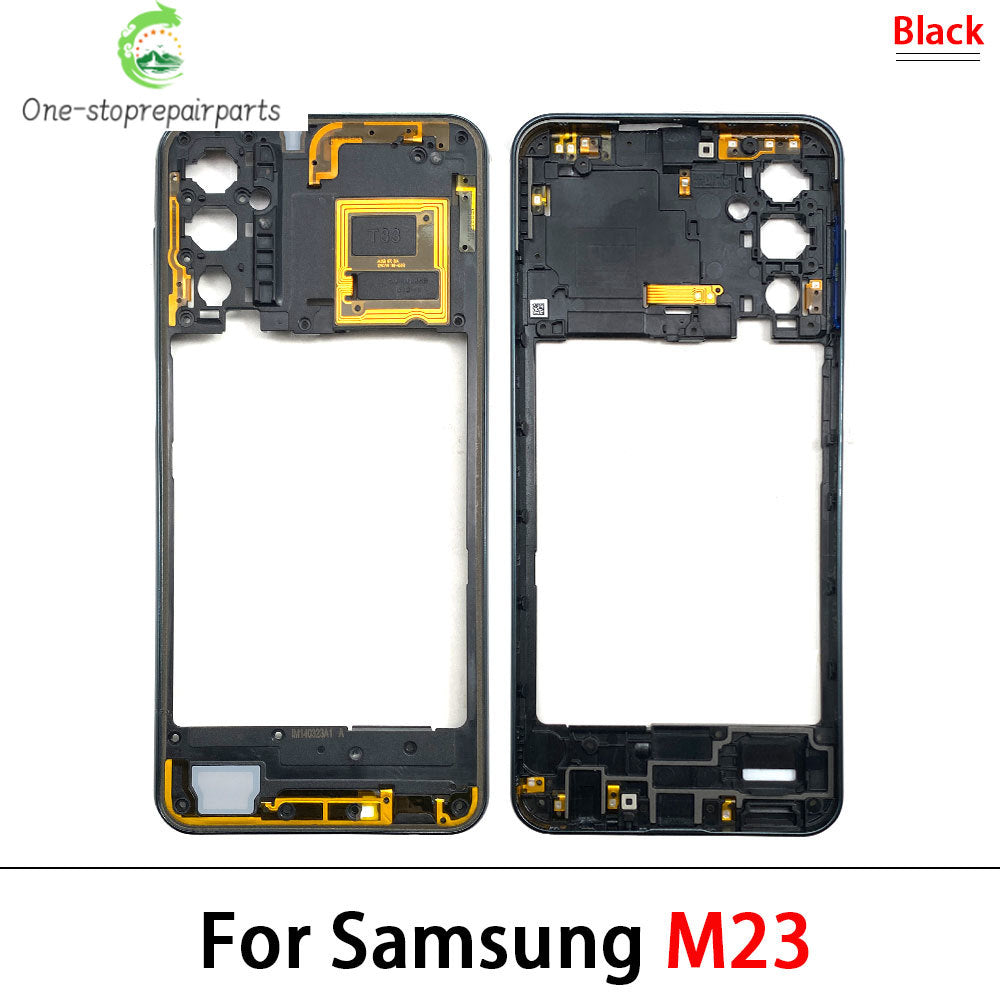 New Middle Frame For Samsung M23 M52 M53 M51 M54 M62 M35 5G M526B M536B M625F Door Housing Bezel Repair Parts Samsung phone repair parts
