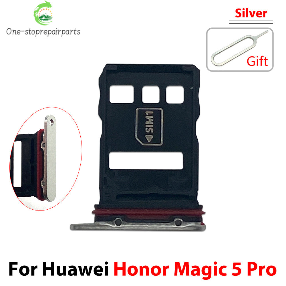 New Micro Nano SIM Card Holder Tray Slot Holder Adapter Socket For Huawei Honor Magic 4 5 6 Pro Lite 4G 5G Huawei phone repair parts
