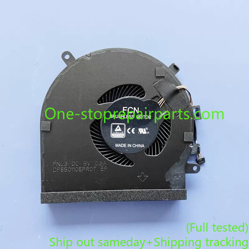 CPU GPU cooling fan for RAZER RZ09-0270 Blade 15 RZ09-0300 RZ09-0328 DFS501105PR0T FNL3 5V 0.5A DFS5K121142621 FNL5 cooler fans