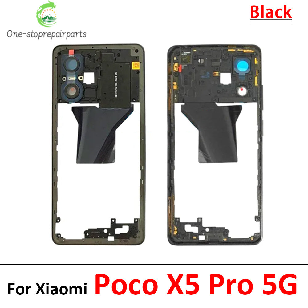 10Pcs, Middle Frame Housing For Xiaomi Poco X3 X4 GT X4 X5 M5s M4 Pro 4G 5G Middle Frame Holder Cover Frame Volume Key Parts  Xiaomi  Xiao mi phone repair parts