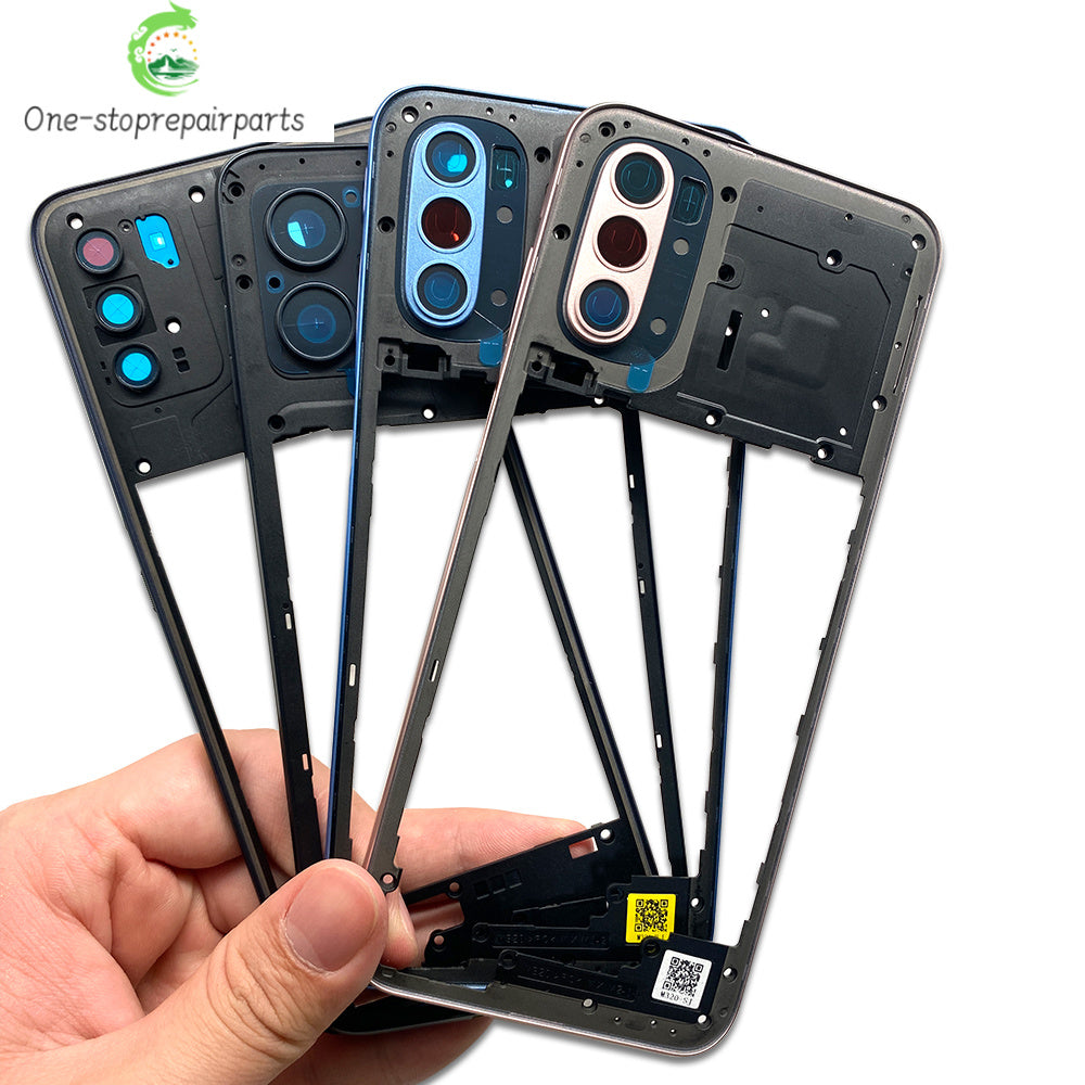 10Pcs， For Motorola For Moto G22 G42 G52 G82 G84 Middle Housing Cover Frame Bezel with Lens Glass Frame Parts Motorola phone repair parts