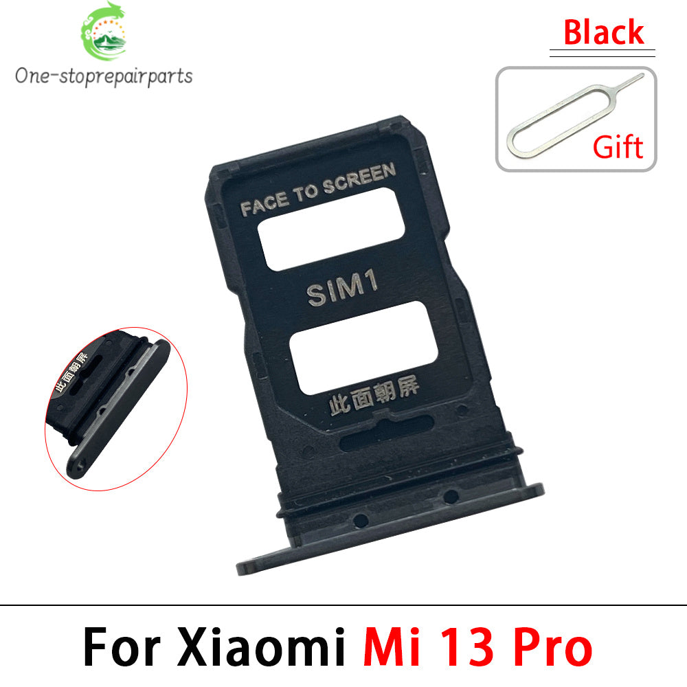 10Pcs, New For Xiaomi Mi 13 Pro / Mi 13 Lite / Mi 13T Pro SIM Card Slot SD Card Tray Holder Adapter  Xiaomi  Xiao mi phone repair parts
