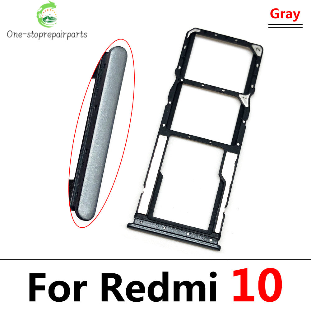 New SIM Card Slot SD Card Tray Holder Adapter For Xiaomi Redmi 10 10A 10C Repair Parts  Xiaomi  Xiao mi phone repair parts
