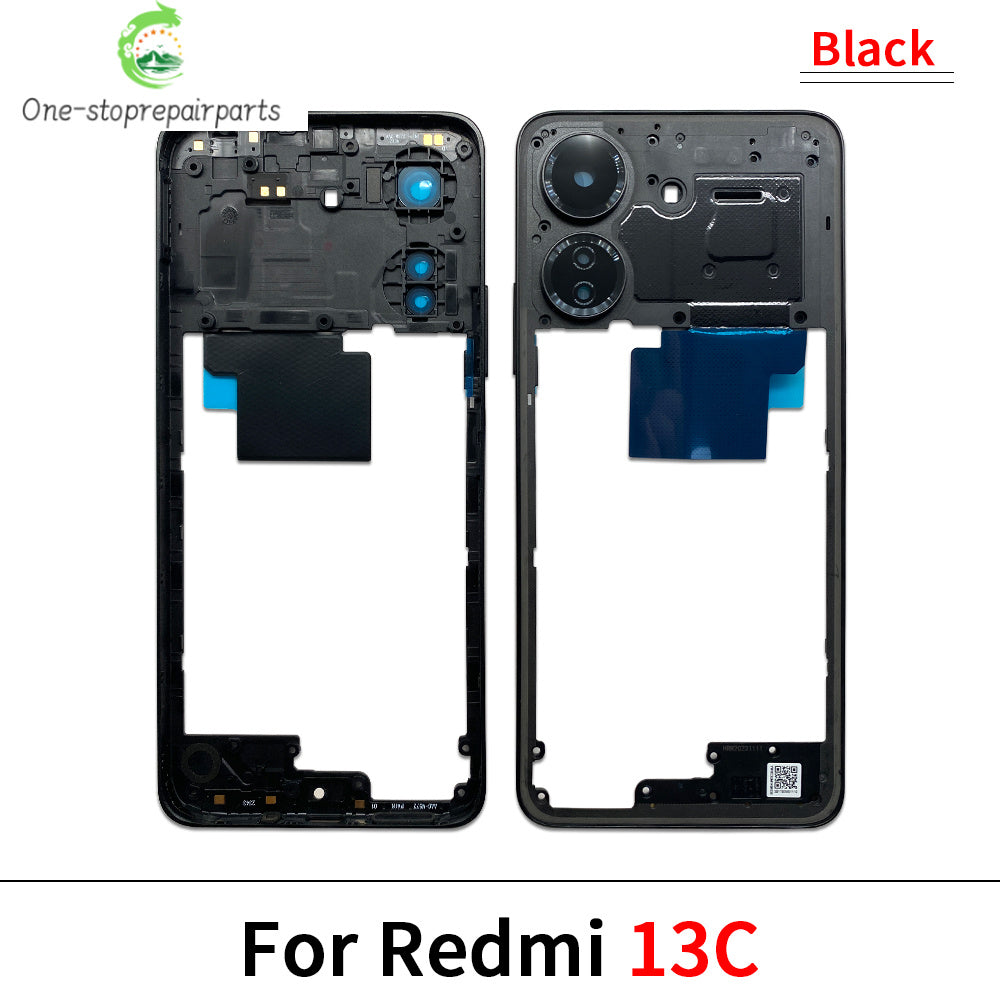 New Middle Frame For Xiaomi Redmi 12 13 13C 14C 4G 5G Door Housing Bezel Repair Parts Xiaomi  Xiao mi phone repair parts