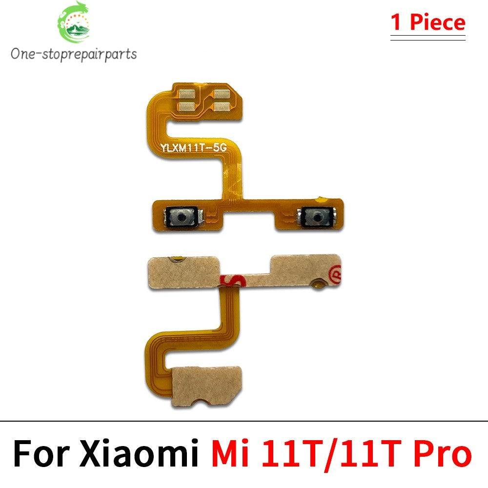 50Pcs, Power On Off Volume Side Button Key Flex Cable For Xiaomi Mi 11 11T 12 12T 12s 13 14 Pro Lite 12s Ultra  Xiaomi  Xiao mi phone repair parts