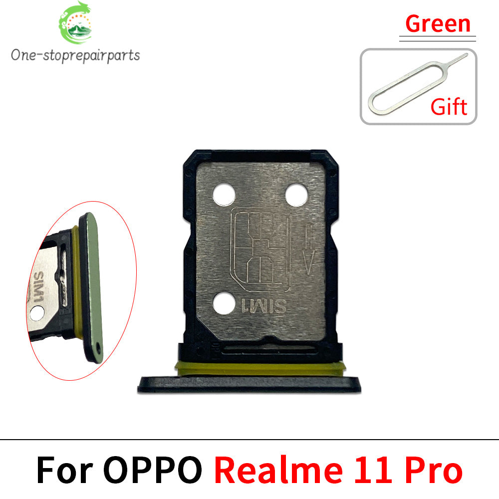 New For OPPO Realme 10 10s 11 12 Pro Plus 4G 5G SIM Card Tray Slot Holder Adapter Accessories Realme phone repair parts