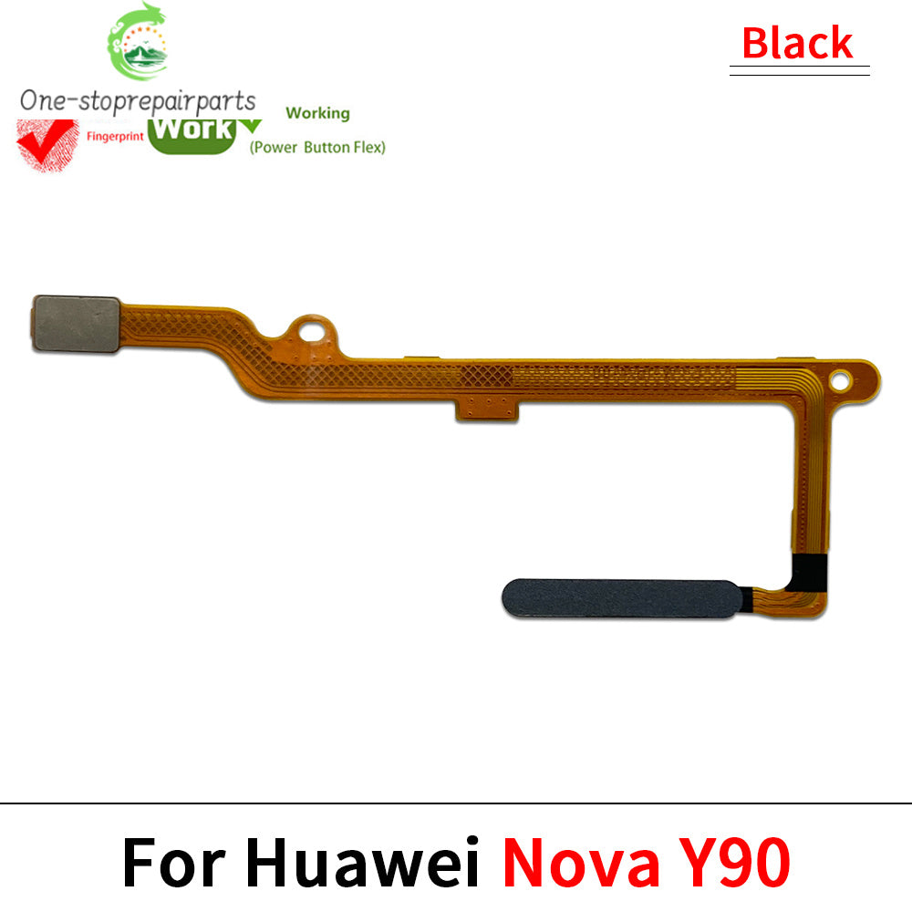 New For Huawei Nova Y60 Y61 Y90 Y91 Fingerprint Sensor Home Return Key Menu Button Flex Ribbon Cable Huawei phone repair parts