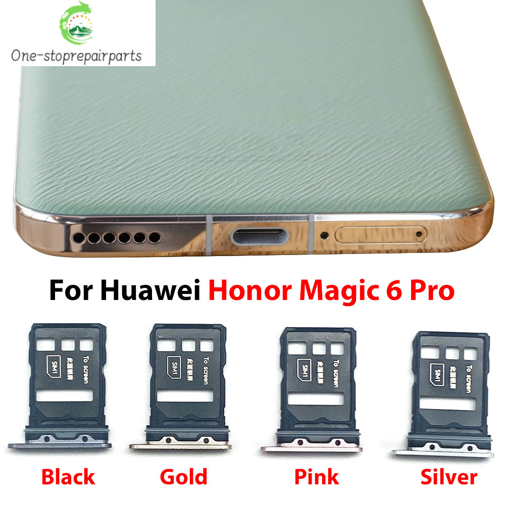10Pcs, Micro Nano SIM Card Holder Tray Slot Holder Adapter Socket For Huawei Honor Magic 4 5 6 Pro Lite 4G 5G Huawei phone repair parts