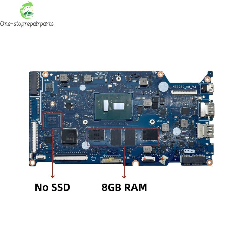 NB2950_MB_V3 Mainboard For Acer Swift SF114-34 Laptop Motherboard With Intel N4500 N5100 N6000 CPU 4GB/8GB/16GB-RAM 0GB/64GB-SSD Acer laptop repair parts