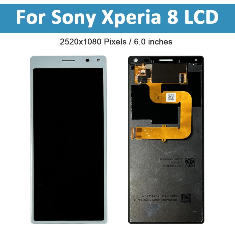 100% Tested lcd For Sony Xperia 8 LCD Display Touch Screen Digitizer Assembly For Sony X8 Lcd Replacement Accessory Parts Sony phone repair parts