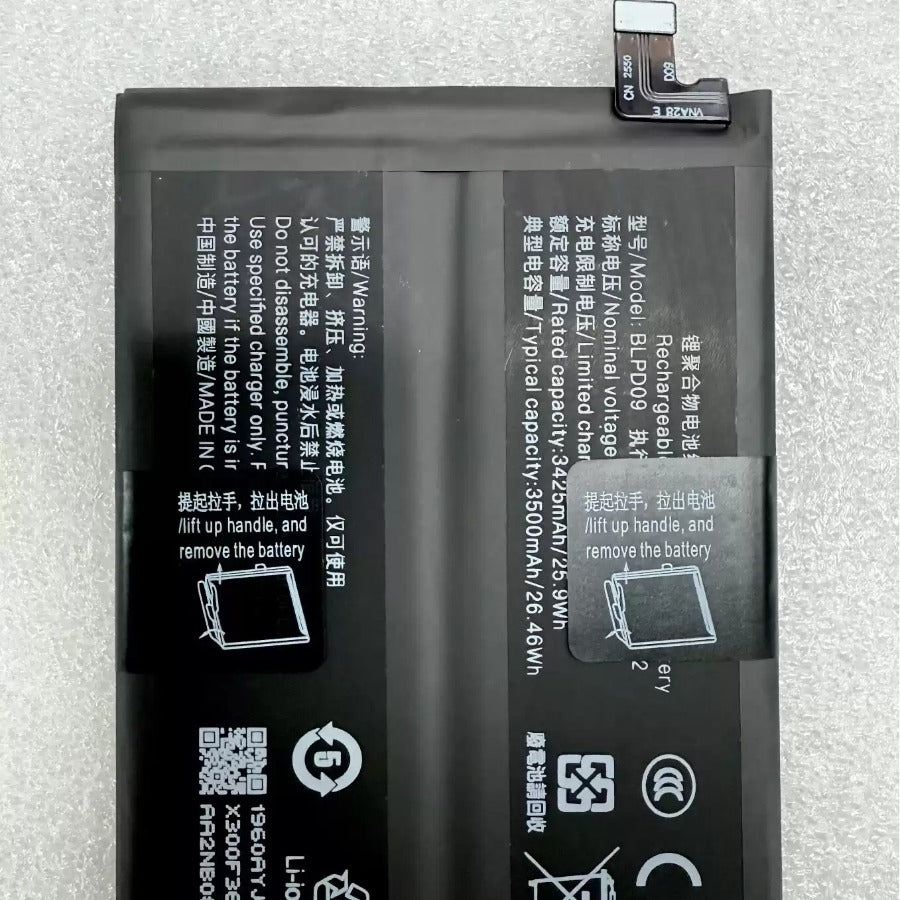 Realme GT8Pro Phone Battery BLPD09 7000mAh Oppo Find X9 Ultra Realme GT8 Pro Realme phone repair parts