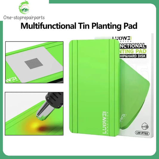 LUOWEI LW-PT02 BGA Stencil Positioning Tin Pad for Macbook CPU/NAND/WIFI Chip IC Welding Repair Magnetic Silicone Pad Tool Professional Repair Tools