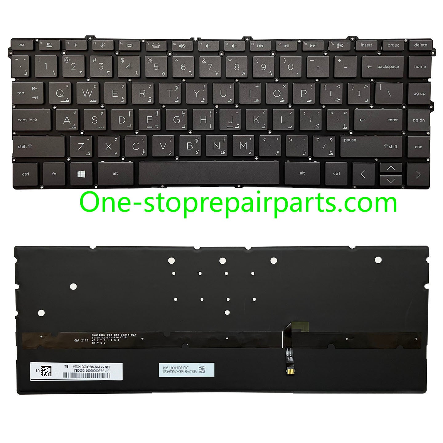 Upper Keyoard  for HP Spectre X360 13-AW TPN-Q225 UK/SP/RU/LA US