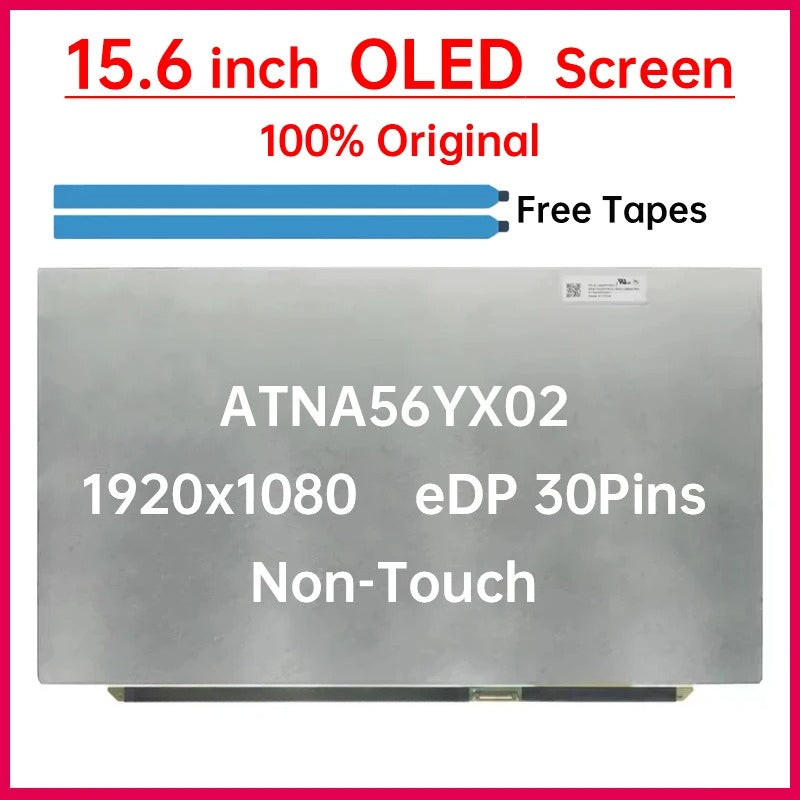 15.6" OLED LCD Screen ATNA56YX02 For Samsung Galaxy Book NP950XDB NP950XED NP950XEE Display Matrix Panel Replacement Non-Touch Samsung laptop repair parts