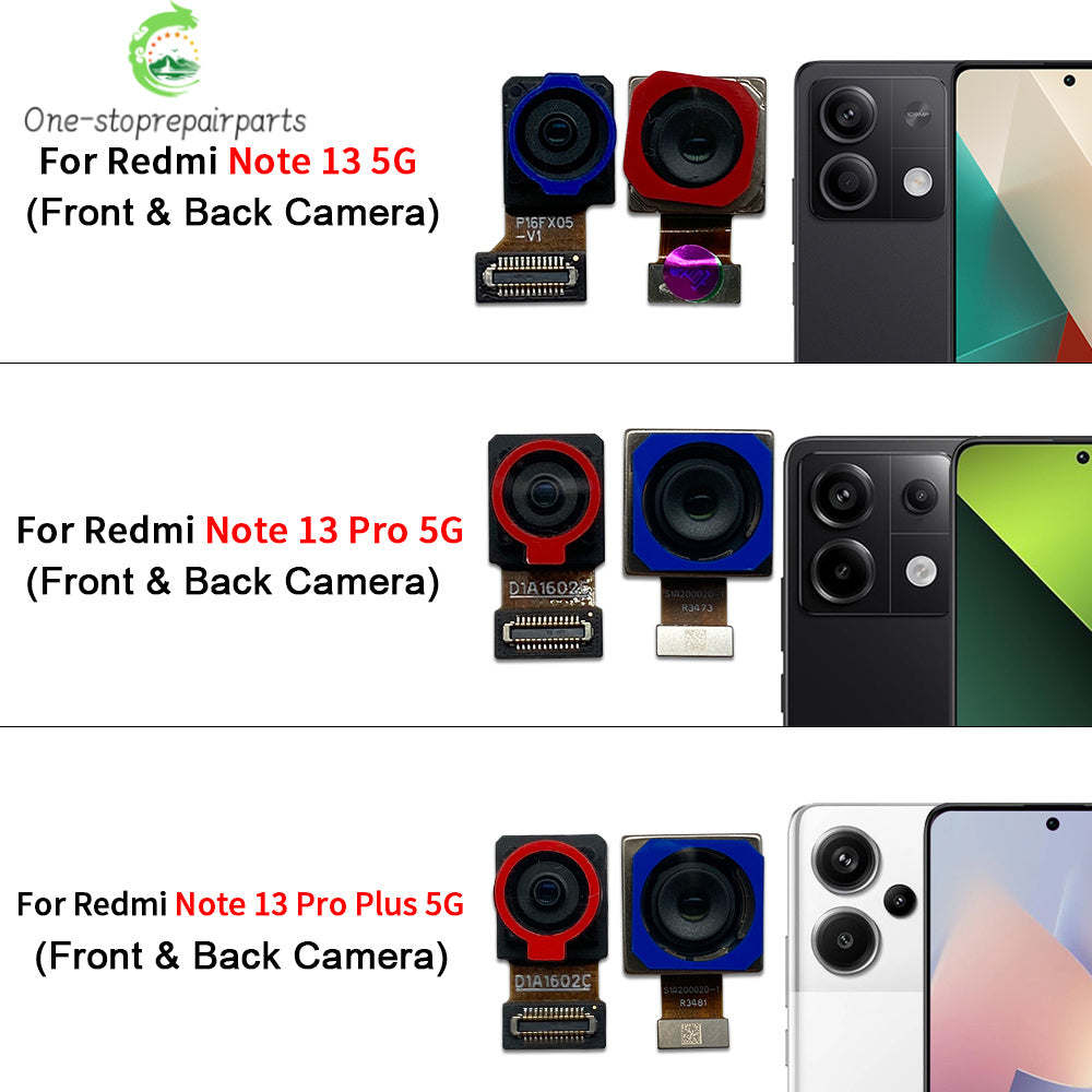 Front Camera Flex Back Rear Camera Module Flex Cable For Xiaomi Redmi Note 13 Pro Plus 4G 5G Xiaomi  Xiao mi phone repair parts