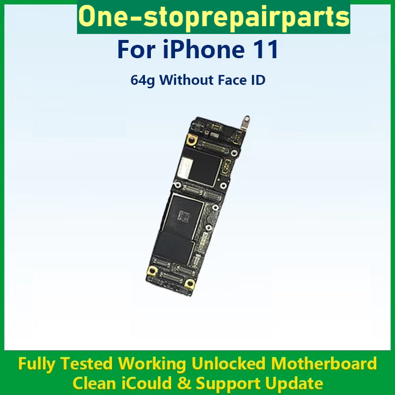 Fully Tested Working Well Motherboard For iPhone 11 Pro Max With/Without Face ID Cleaned iCloud And Support Update Logic Board iPhone phone repair parts