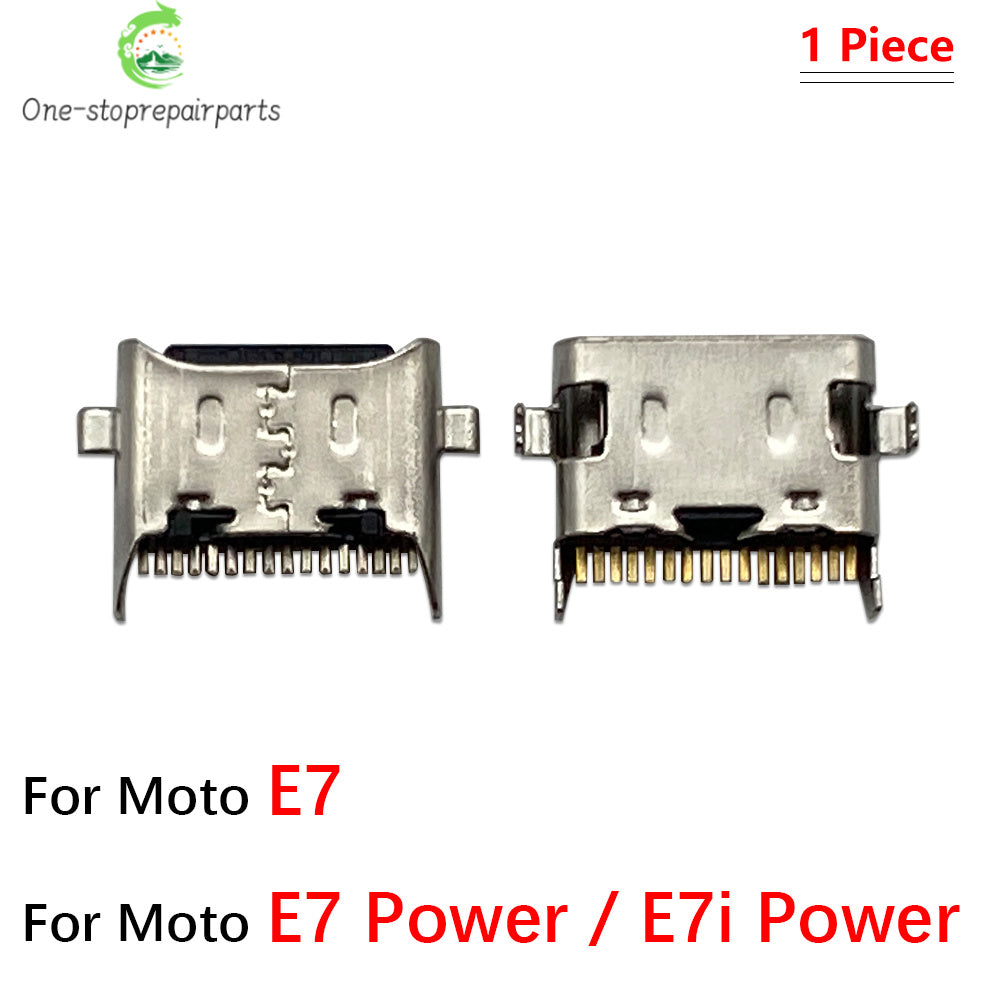 10Pcs, Micro USB Connector Charging Port Jack Plug For Moto Edge 20 30 40 50 Neo E6 E6s E7 E13 E14 E20 E30 E32 E22 Plus Play Motorola phone repair parts