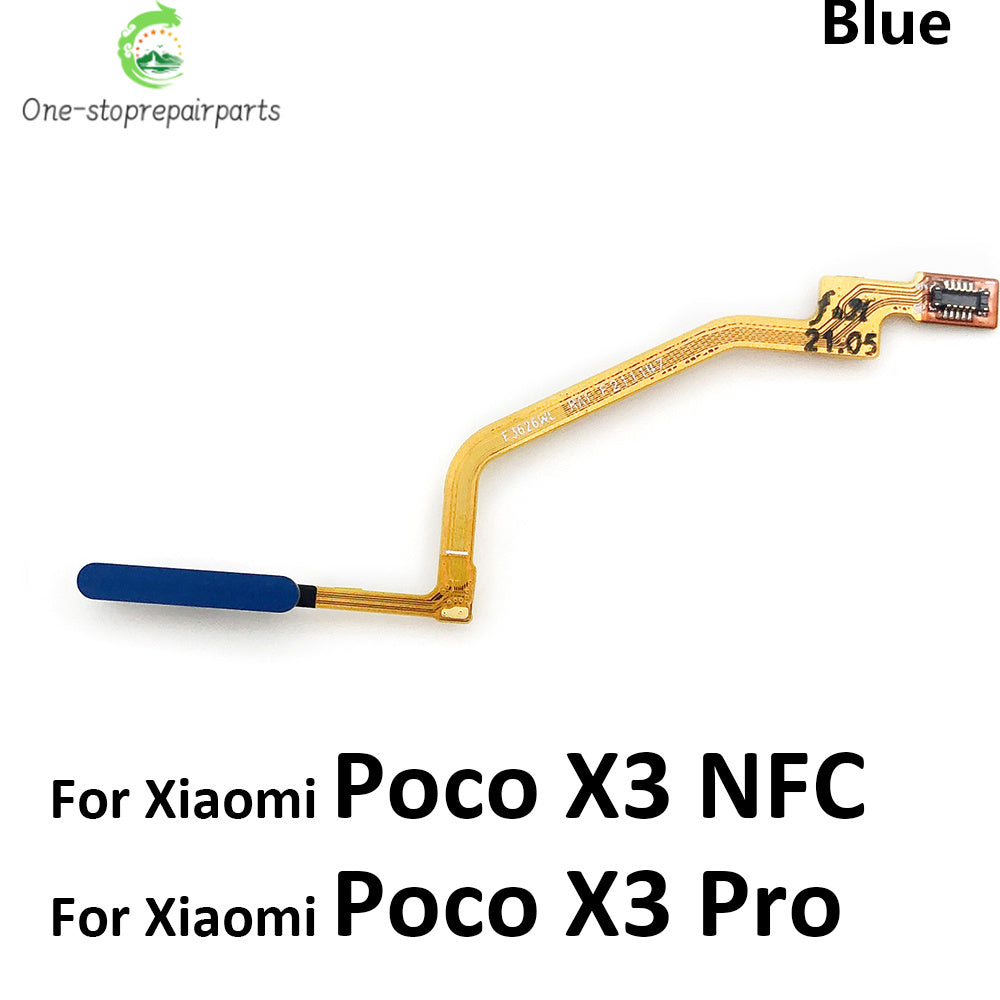 New Fingerprint Scanner For Xiaomi Poco M3 F3 X3 GT Pro Home Button Fingerprint Menu Return Key Sensor Flex Cable For Redmi 9T  Xiaomi  Xiao mi phone repair parts