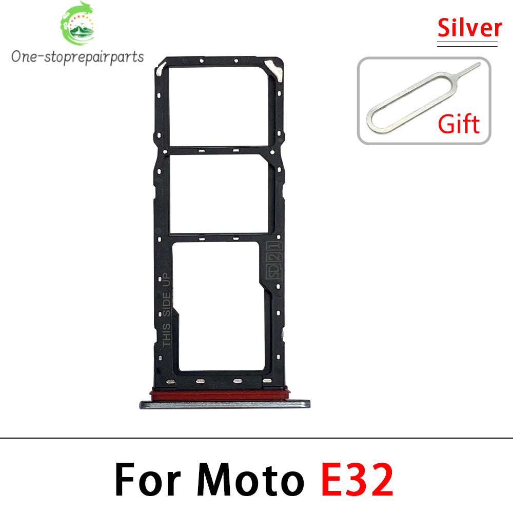 New For Motorola Moto E6i E20 E30 E40 E32 Edge 20 Pro SIM Card Slot SD Card Tray Holder Adapter Motorola phone repair parts