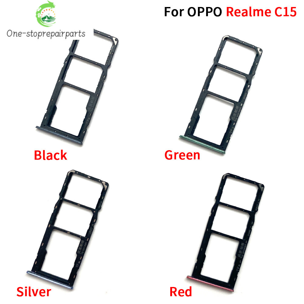 New For OPPO Realme C15 C31 C33 C25 C17 C12 SIM Card Slot SD Card Tray Holder Adapter Realme phone repair parts