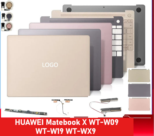 13 inch Cover case for HUAWEI Matebook X WT-W09 WT-W19 WT-WX9  Lcd back housing bezel frame upper tpcase palmrest bottom lower cover hinge HUAWEI laptop repair parts