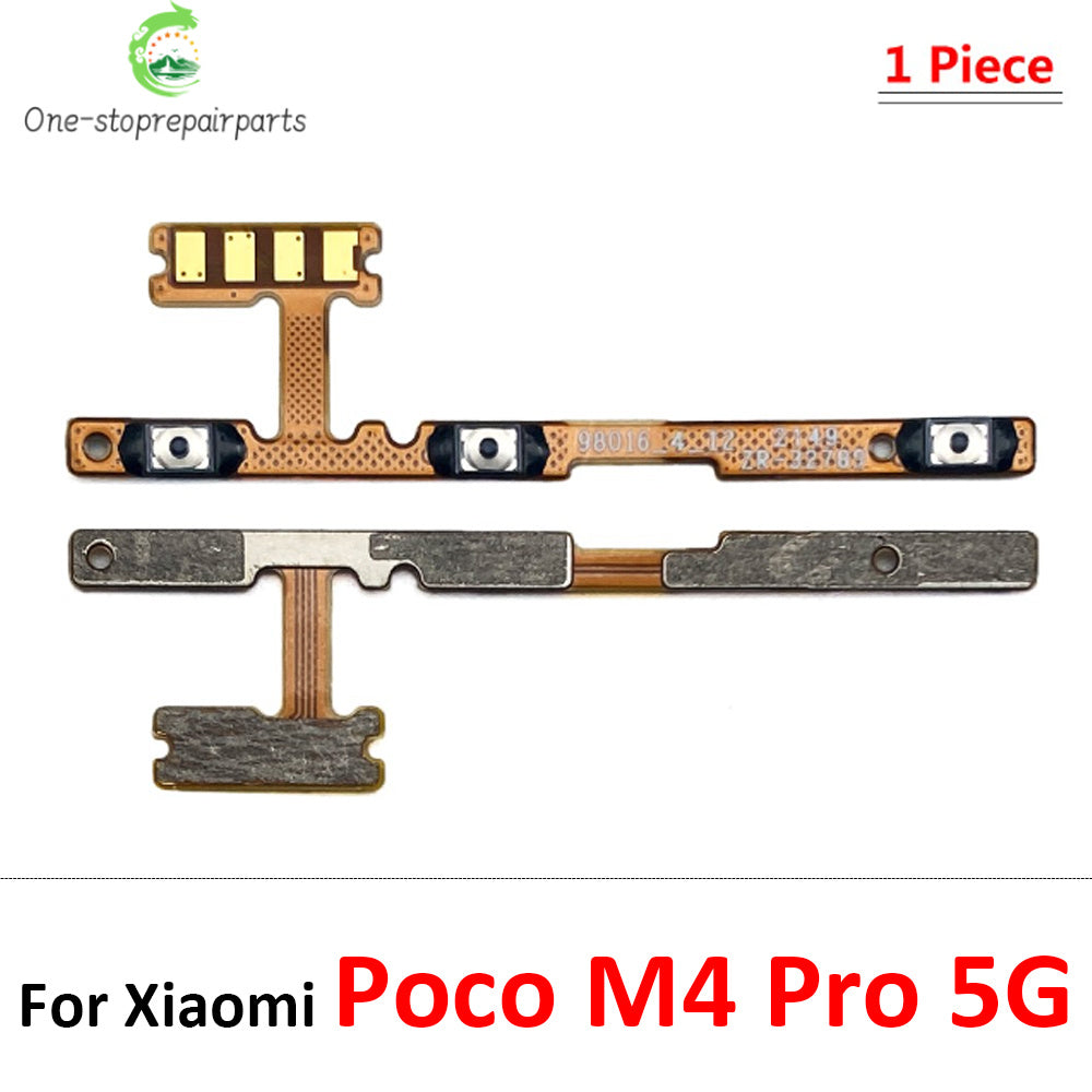 New For Xiaomi Poco F1 F2 F3 F4 F5 M3 M4 X3 X4 X5 X6 Pro 4G 5G GT Power Switch On / Off Button Volume Key Button Flex Cable  Xiaomi  Xiao mi phone repair parts