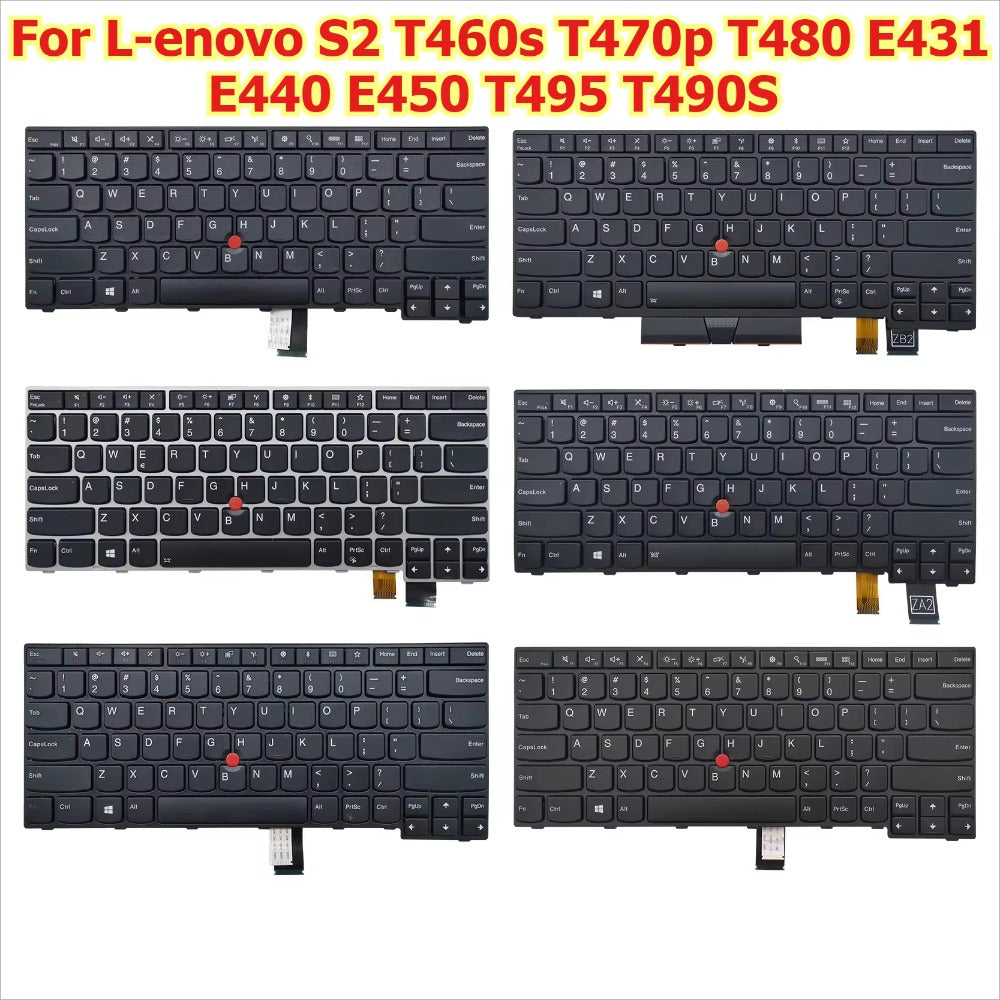Upper case keyboard for Lenovo S2 T460s T470p T480 E431 E440 E450 T495 T490S keyboard keycap Lenovo laptop repair parts