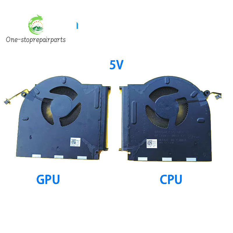 New Original Laptop CPU GPU Cooling Fan FOR DELL Alienware M17 R3 5V P45E GTX1650 0XR3MT 057VJN Dell laptop repair parts