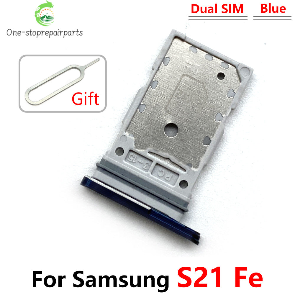 New For Samsung S21 S20 Plus Ultra Fe Dual SIM Card Slot SD Card Tray Holder Adapter Replacement Spare Parts Samsung phone repair parts
