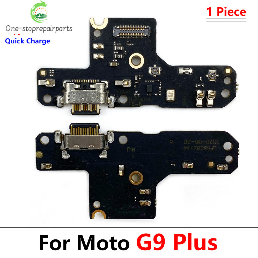 10Pcs/Lot, Dock Connector Micro USB Charger Charging Port Flex Cable Microphone Board For Moto G4 G5 G9 G8 G7 G6 Play Plus Power Motorola phone repair parts