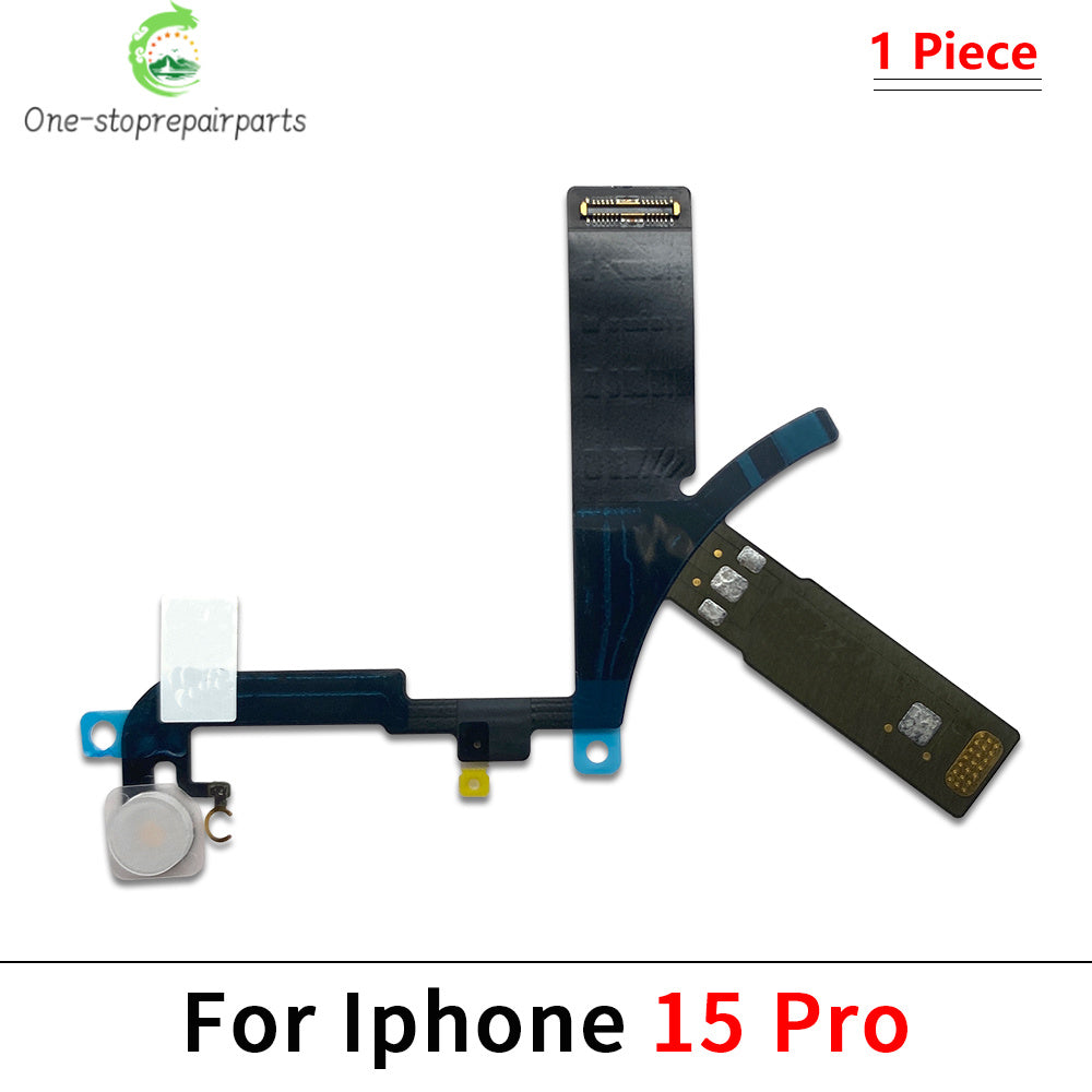10Pcs, New For iPhone 12 13 14 15 Pro Max Mini Plus Flash Light Lamp Flex Cable LED Flashlight With Microphone iPhone phone repair parts