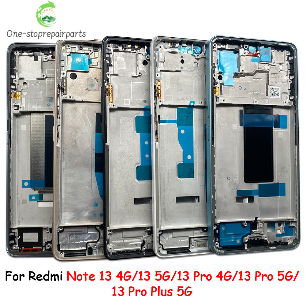 New For Xiaomi Redmi Note 13 Pro Plus 4G 5G Front Housing LCD Frame Screen Bezel Holder Xiaomi  Xiao mi phone repair parts