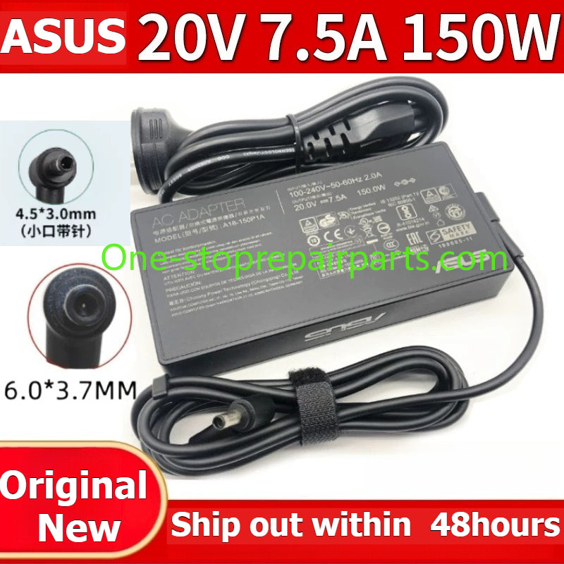 ADP-150CH B 20V 7.5A  Charger adapter for 150W  ASUS TUF Gaming Laptop 7 FX95G FX95D FX506L FA506 VIVOBOOK PRO 14 PRO16 Pro15  6.0*3.7mm 4.5*3.0mm Ac Power Adapter