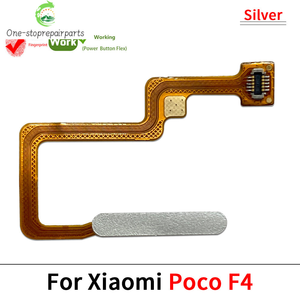 New Fingerprint Flex Cable For Xiaomi Mi Poco F3 F4 GT F5 5G Home Menu Button Key Flex Cable Replacement Parts Xiaomi  Xiao mi phone repair parts