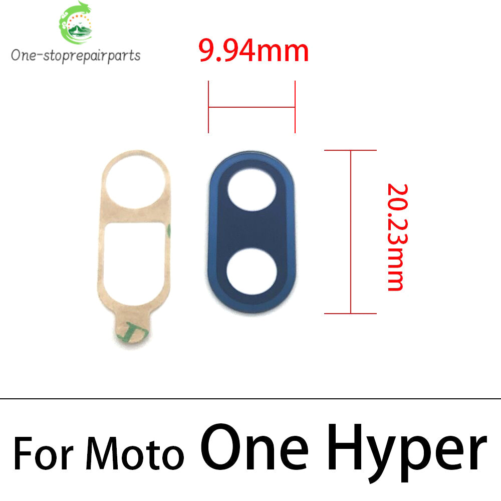 10Pcs,  Camera Glass Lens Back Rear Camera Glass Lens For Motorola Moto One Hyper Fusion Plus Action Vision With Adhesive Motorola phone repair parts
