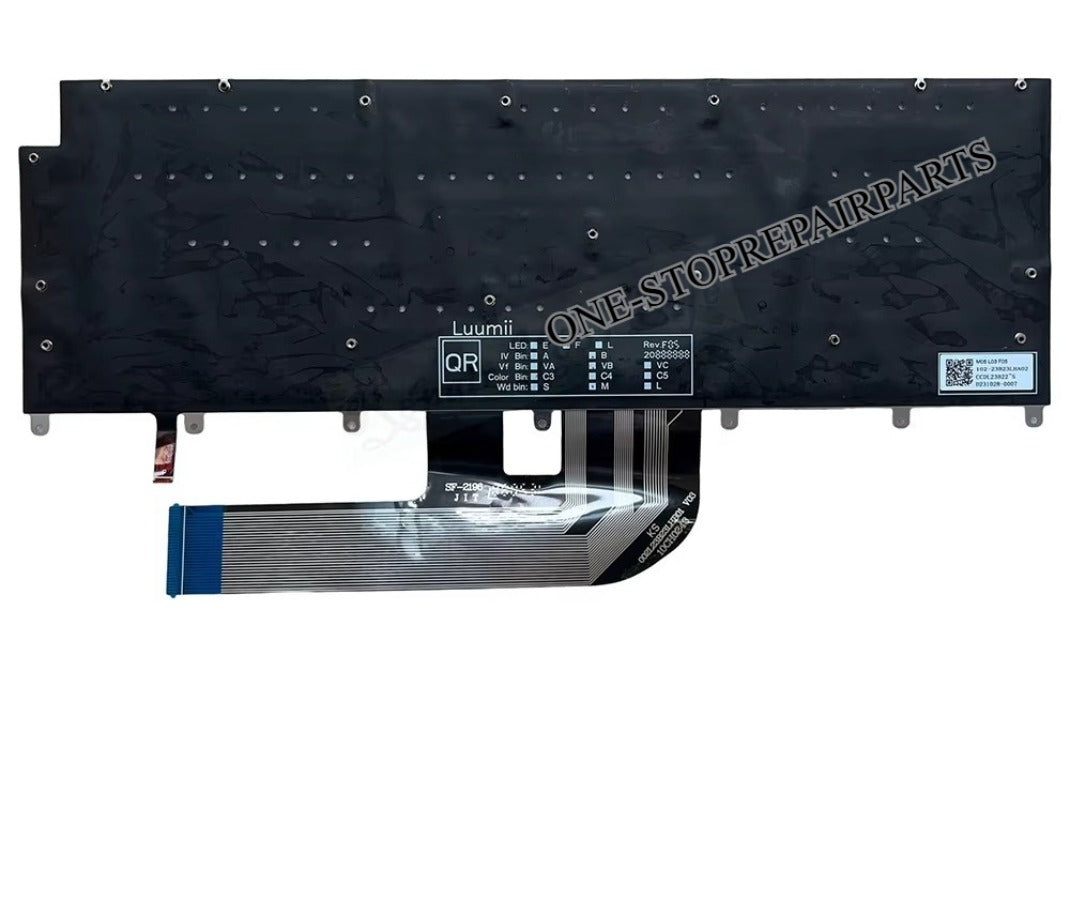 UK GB US English Keyboard Backlight For Dell XPS 14 9440 P184G 0P66PH P66PH 0DFRF5 Laptop Backlit Light Replacement Keyboards Dell laptop repair parts