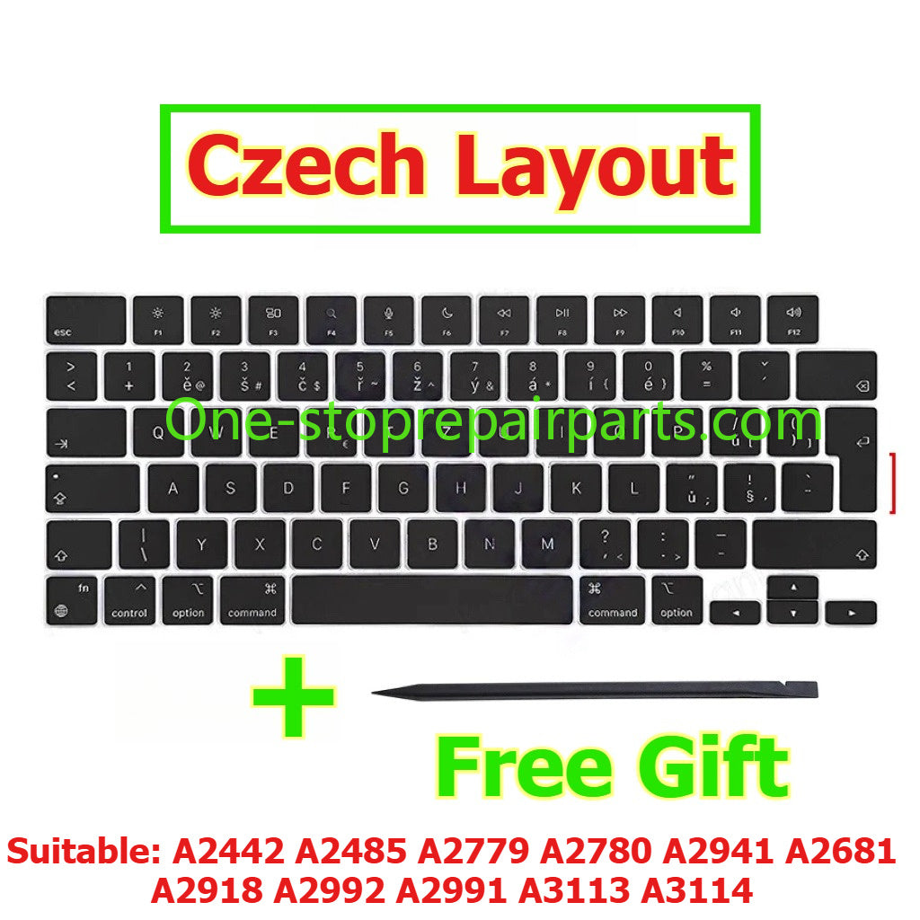Keycap Key Cap keycaps A2442 A2485 A2779 A2780 A2941 A2681 A2918 A2992 A2991 A3113 A3114 for Macbook 14" 16 13 keyboard repair