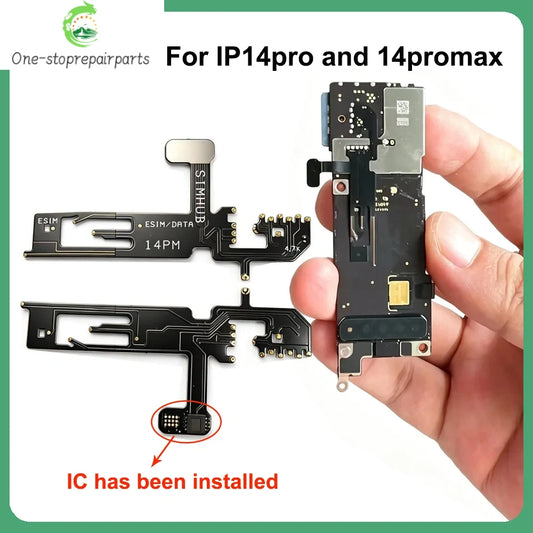 Esim Convert to Sim Dual Card Flex Ca‮lb‬e Built-in Dual Physical SIM Adapter for iPhone 14pro 14promax Integrated SuperSnow IC Professional Repair Tools