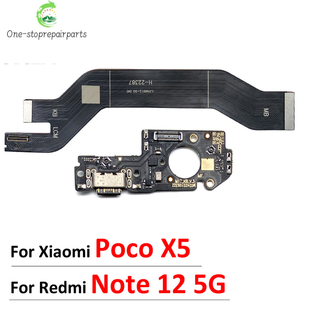 For Xiaomi Poco X5 X6 Pro Redmi Note 12 13 Pro Plus 4G 5G Dock Connector USB Charger Charging Port Flex Cable Board With Micro  Xiaomi  Xiao mi phone repair parts